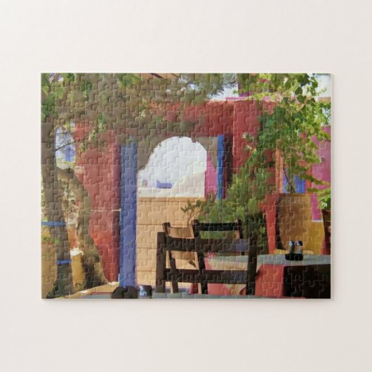 Puzzle Asseyez-vous et restez à l'heure grecque Poster Ta (Horizontal)