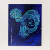 Puzzle Astrologie horoscope moderne Symbole zodiaque Aqua (Vertical)