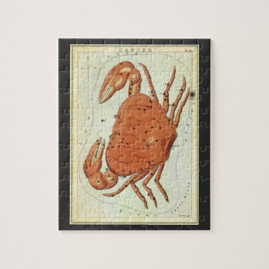 Puzzle Astrologie vintage Cancer Constellation de crabe Z (Vertical)