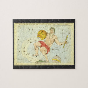 Puzzle Astrologie Vintage Constellation Verseau Zodiaque