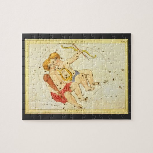Puzzle Astrologie Vintage Gémeaux Constellation Double Zo (Horizontal)