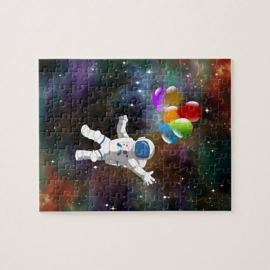 Puzzle Astronaut avec ballons (Horizontal)