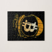 Puzzle Astronaut Bitcoin-Crypto (Horizontal)