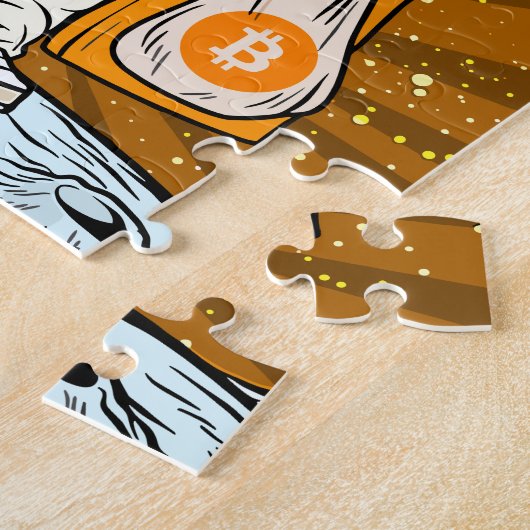 Puzzle Astronaut BITCOIN-HODL-Crypto (Côté)