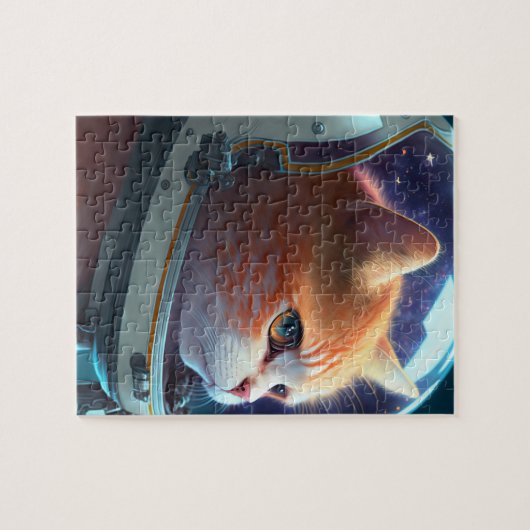 Puzzle Astronaut de chat (Horizontal)