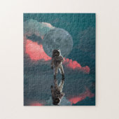 Puzzle Astronaut Moon Galaxy Universe Planet Art Abstrait (Vertical)