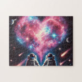 Puzzle Astronaute Amour Cosmique (Horizontal)