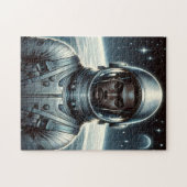 Puzzle Astronaute audacieux dans l'espace (Horizontal)