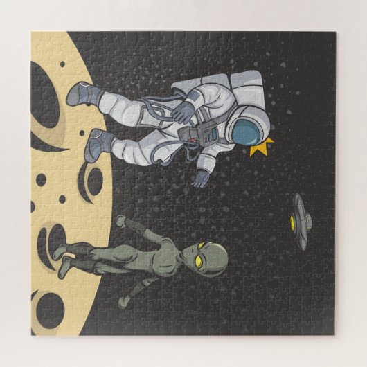 Puzzle Astronaute et alien (Horizontal)