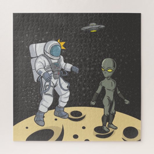 Puzzle Astronaute et alien (Vertical)