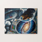 Puzzle Astronaute femme noire dans l'espace (Horizontal)