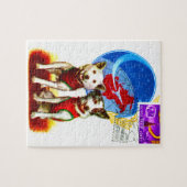 PUZZLE ASTRONAUTES DE CHIEN DE MISSION SPATIALE (Horizontal)