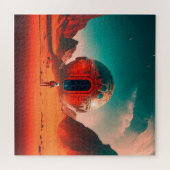 Puzzle Astronautes Humains Explorent une Planète Extrater (Horizontal)