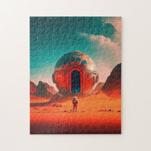 Puzzle Astronautes Humains Explorent une Planète Extrater