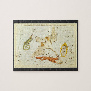 Puzzle Astronomie Vintage, Carte des Étoiles des Constell