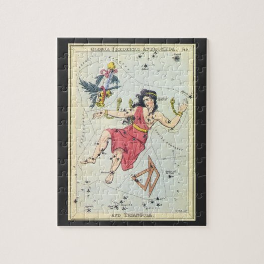 Puzzle Astronomie vintage, Stars de Constellation, Androm (Vertical)