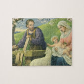 Puzzle Atelier de Joseph avec Marie et Bébé Jésus (Horizontal)