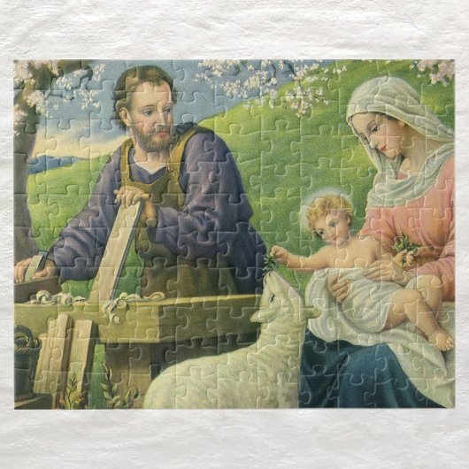 Puzzle Atelier de Joseph avec Marie et Bébé Jésus