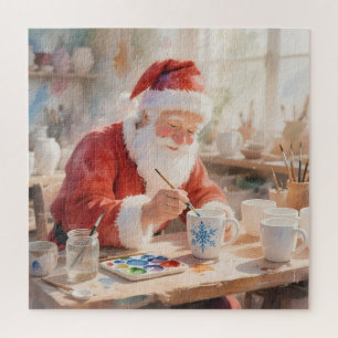 Puzzle Atelier de Santa Aquarelle de Noël Photo