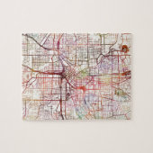 Puzzle atlanta map painting (Horizontal)