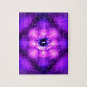 Puzzle atome de brillance violette