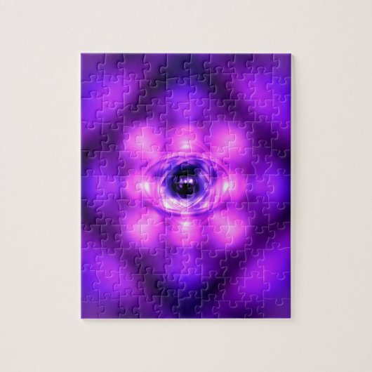 Puzzle atome de brillance violette (Vertical)