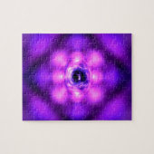 Puzzle Atome violet lumineux (Horizontal)