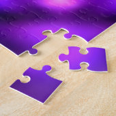 Puzzle Atome violet lumineux (Côté)