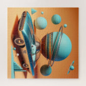 Puzzle Atomic Futuristic Sky View Cruiser Car  (Horizontal)