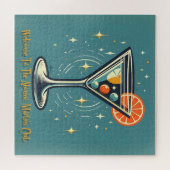 Puzzle Atomic Martini Club Retro Futuristic Cocktail (Horizontal)