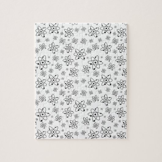 Puzzle Atoms Rétro Motif d'âge atomique (Vertical)