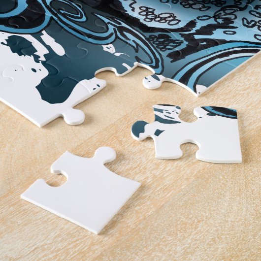 Puzzle Attaque de requins (Côté)