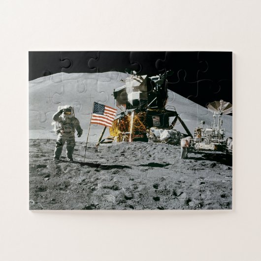 Puzzle Atterrissage historique d'Apollo sur la Lune aux É (Horizontal)