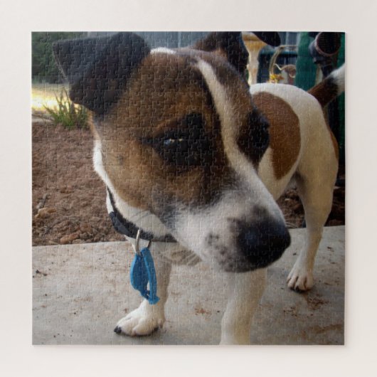 Puzzle Attraction de chien Fox Terrier, (Vertical)