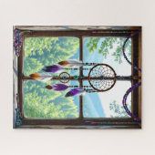 Puzzle Attrape-rêves dans une fenêtre | Art Boho (Horizontal)