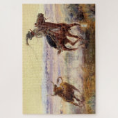 Puzzle « Au bord de l'étang » par Charles M. Russell (Vertical)
