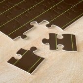 Puzzle au Chocolat avec Rayures au Citron (Côté)