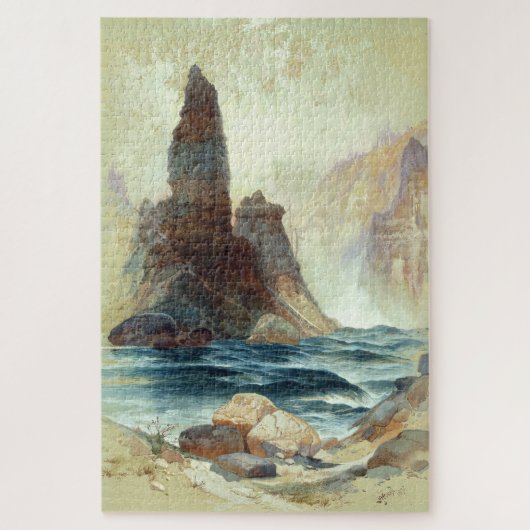 Puzzle Au-dessus de Tower Falls, Moran, 1872 (Vertical)