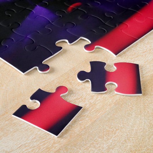 Puzzle au néon du DJ (Côté)