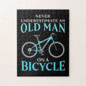 Puzzle Au Old Man On A Bicycle (Vertical)