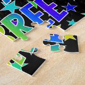 Puzzle "AUBREE" Prénom, Fun "JOYEUX ANNIVERSAIRE" (Côté)