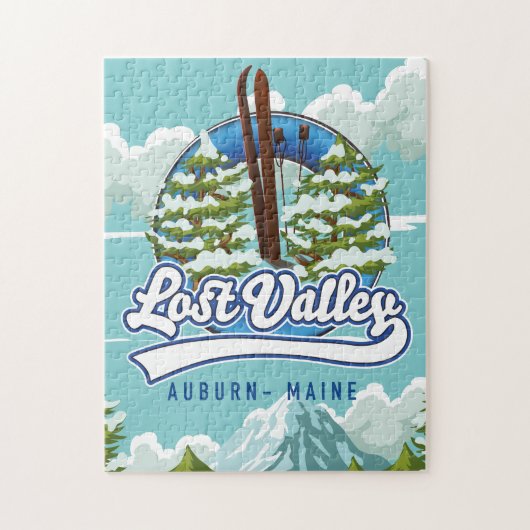 Puzzle Auburn, Maine, vallée perdue ski (Vertical)