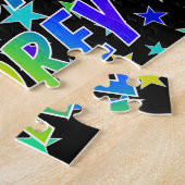 Puzzle "AUDREY" Prénom, Amusant "HEUREUX ANNIVERSAIRE" (Côté)