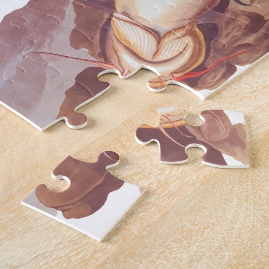 Puzzle Audubon Majestic Aigle à tête blanche avec des pri (Côté)