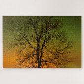 Puzzle Aurora Borealis & Cottonwood Tree (Horizontal)