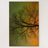 Puzzle Aurora Borealis & Cottonwood Tree (Vertical)