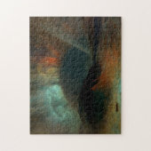 Puzzle Aurora Borealis par l'église Frederic Edwin (Vertical)