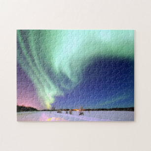 Puzzle Aurora Borealis sur l'Alaska