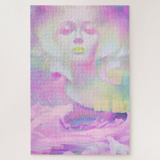 Puzzle Aurora par Clive Henry pastels roses (Vertical)
