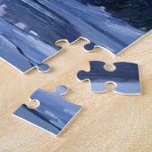 Puzzle Aurore Boréale Aquarelle Peinte Lumières du Nord (Côté)